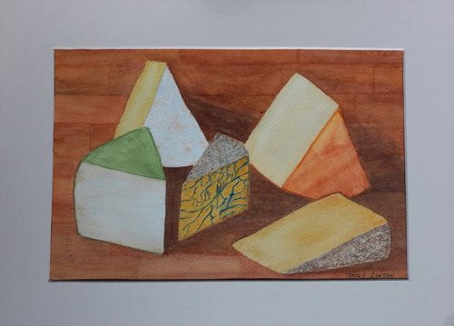 Terry, cheeseboard, watercolour.